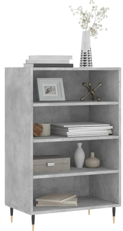 vidaXL Ραφιέρα Γκρι Σκυροδέματος 57 x 35 x 90 από Επεξεργασμένο Ξύλο