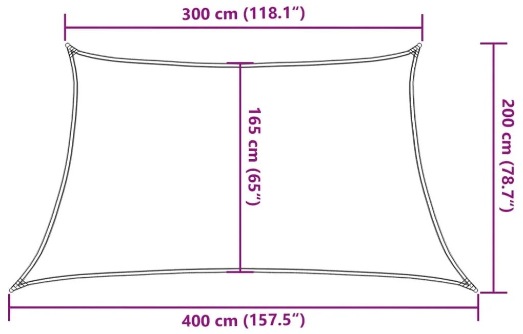 Πανί Σκίασης Μαύρο 3/4 x 2 μ. από HDPE 160 γρ./μ² - Μαύρο