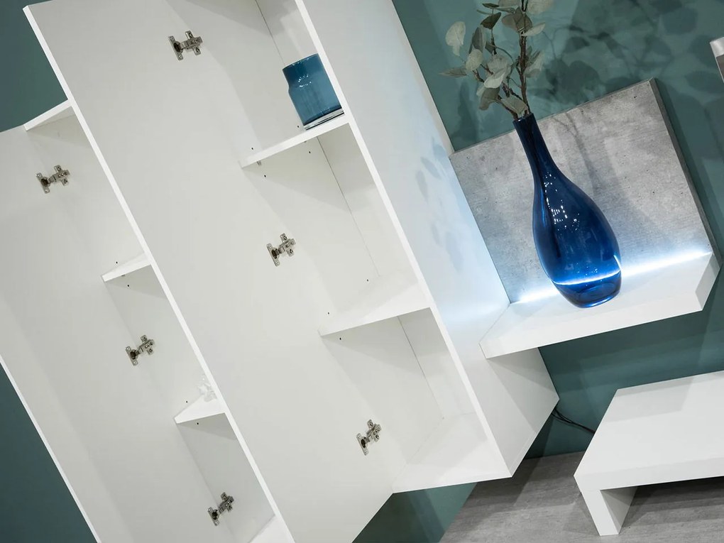 Σύνθεση σαλονιού Bron-Γκρι - Λευκό