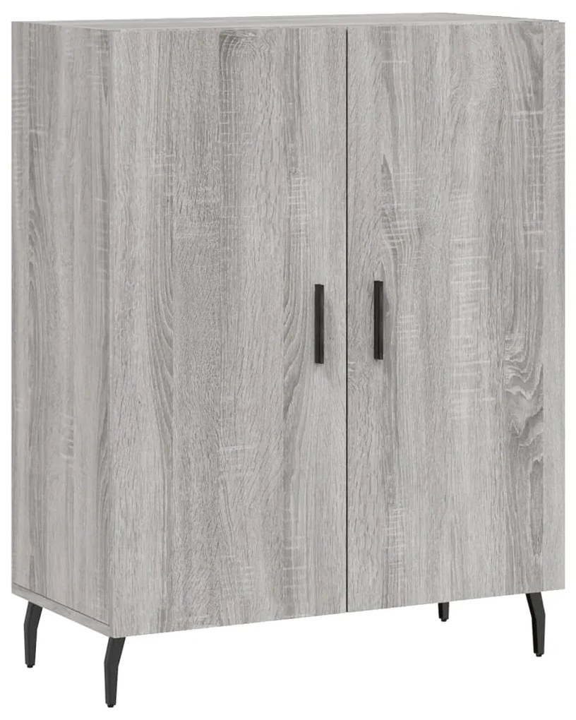 vidaXL Ντουλάπι Γκρι Sonoma 69,5 x 34 x 180 εκ. Επεξεργασμένο Ξύλο