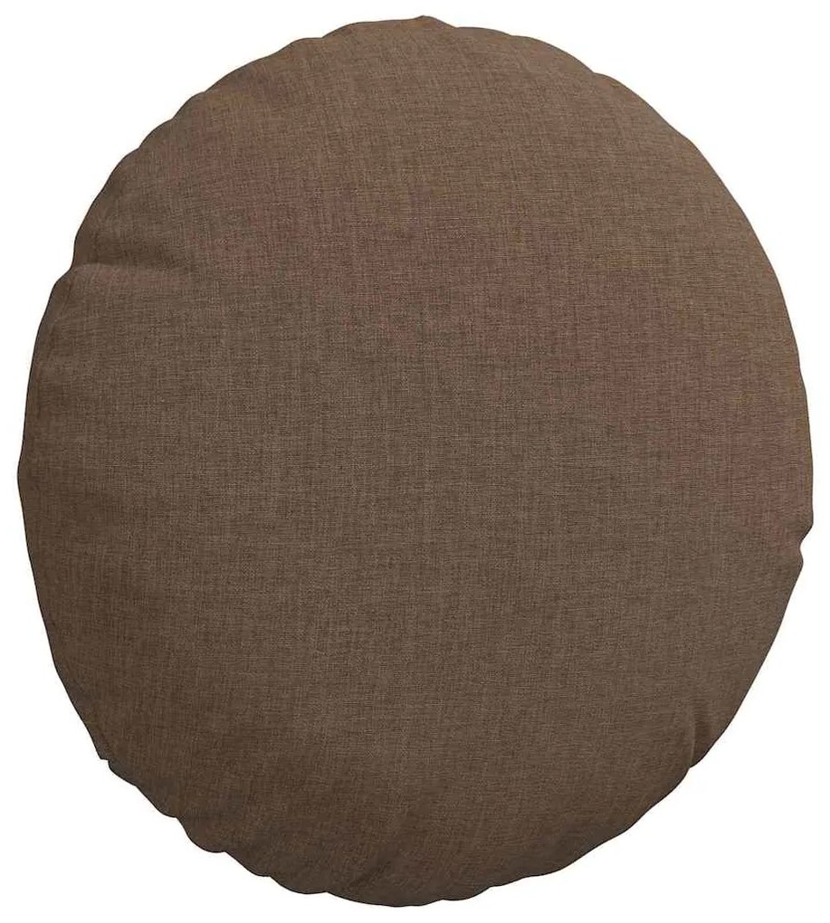 vidaXL Μαξιλάρια καθισμάτων 2 pcs Καφέ Ø30 x 13 εκ ύφασμα