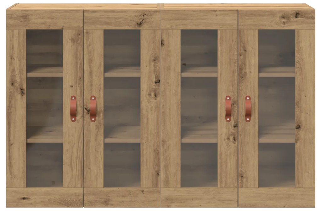 vidaXL Τοίχου Cabinets 2 τεμ Καρυδιά 69,5x34x90 εκ Κατασκευασμένο Ξύλο