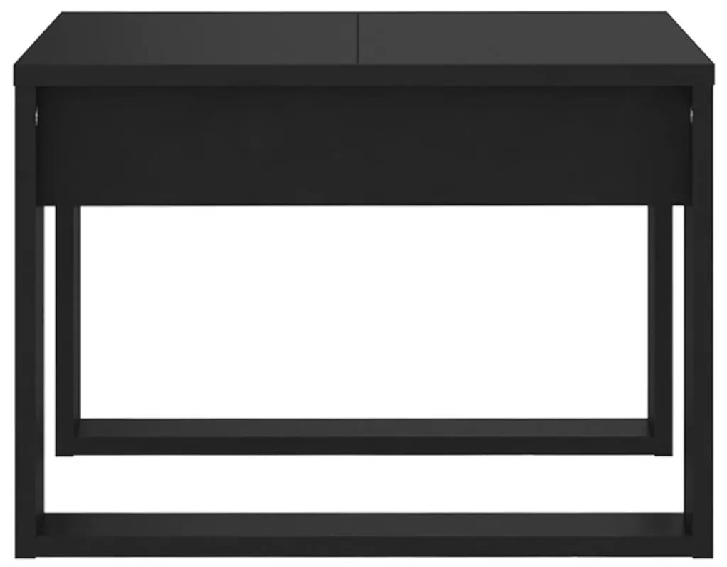 vidaXL Τραπέζι Βοηθητικό Μαύρο 50 x 50 x 35 εκ. από Μοριοσανίδα