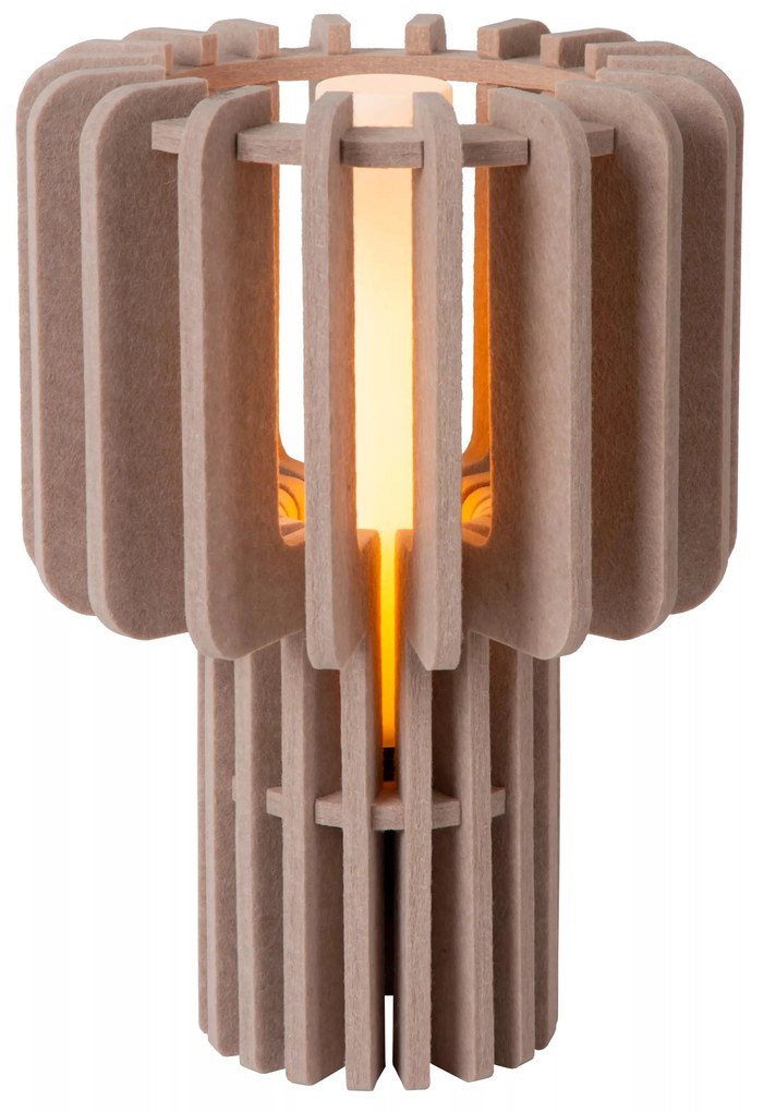Φωτιστικό Επιτραπέζιο Lucide 45591-01-41 ROLLO Τοπέ (Taupe)|Λευκό (White)