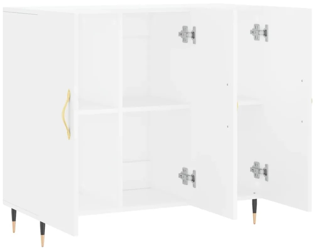 vidaXL Μπουφές Λευκός 90 x 34 x 80 εκ. από Επεξεργασμένο Ξύλο