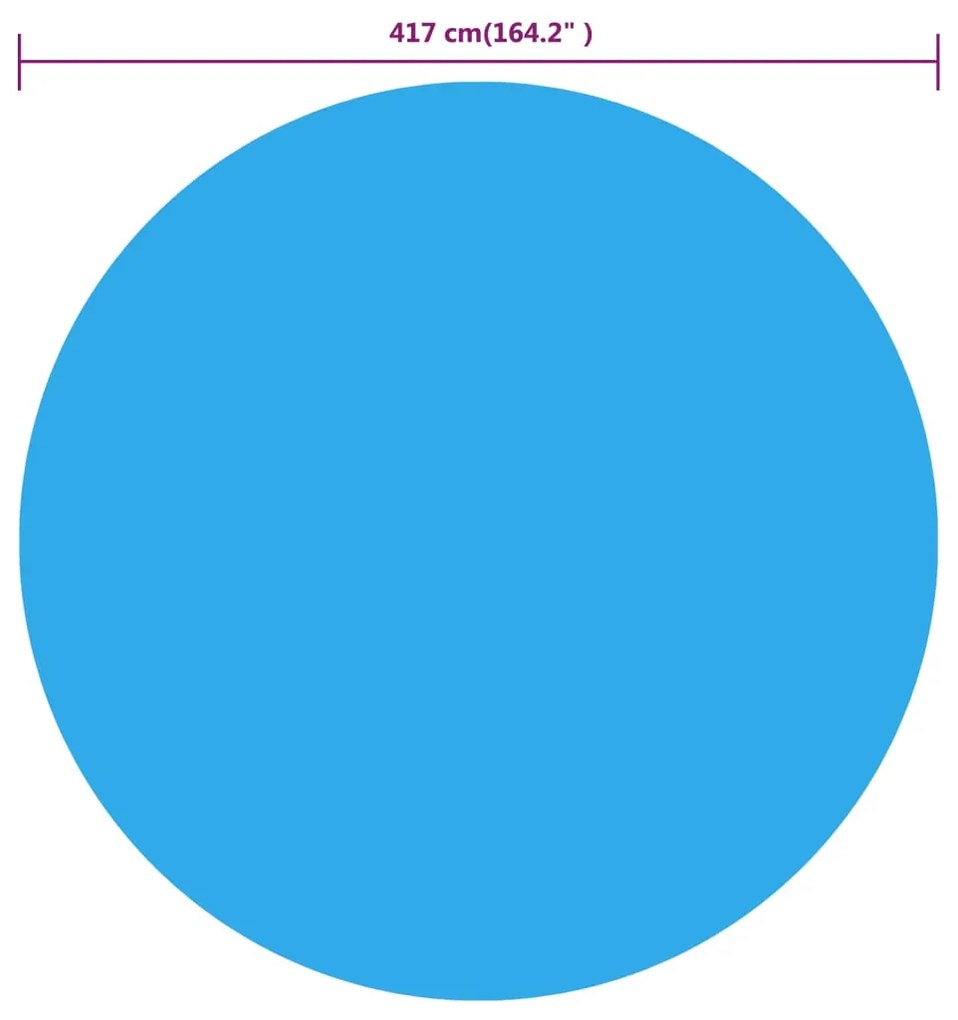 vidaXL Κάλυμμα Πισίνας Μπλε 417 εκ. από Πολυαιθυλένιο