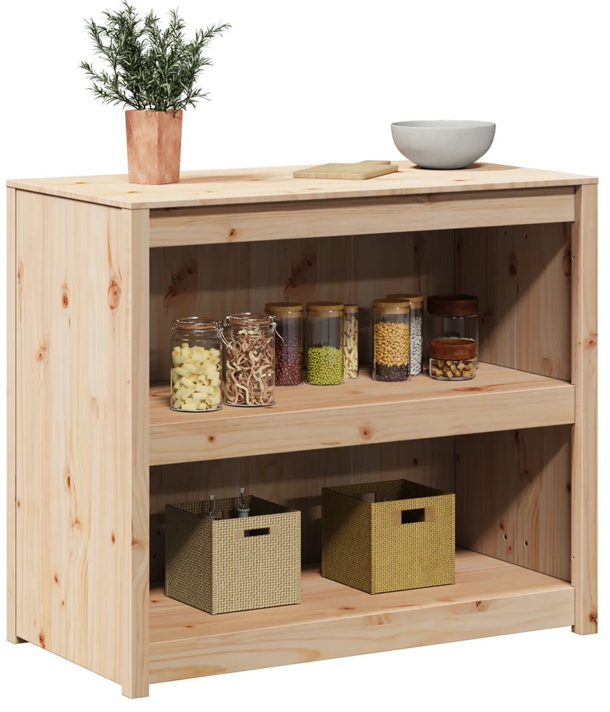 vidaXL Ντουλάπι Κουζίνας Εξωτερικού 106x55x92 cm Μασίφ Ξύλο Πεύκου