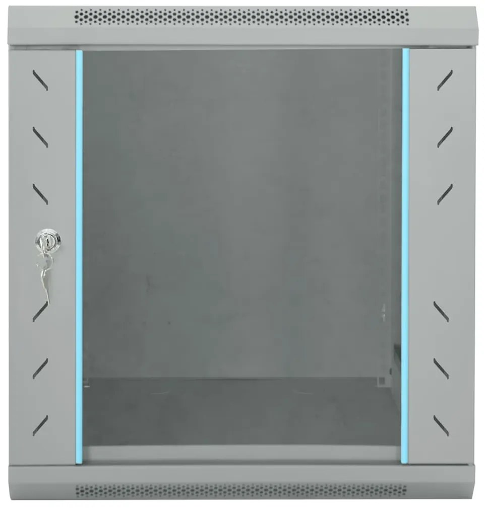 vidaXL Ντουλάπα δικτύου με αποθήκευση Γκρι 53 x 60 x 60 εκ Ατσάλι