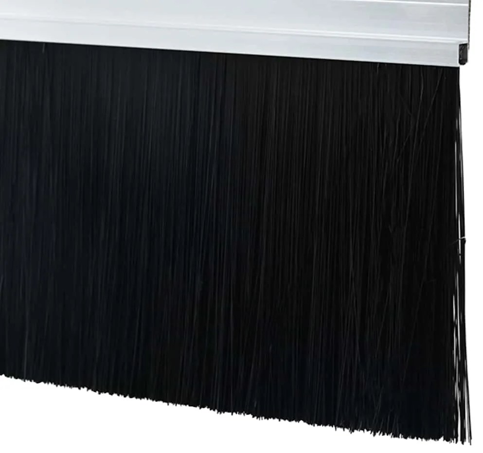 vidaXL Αυτοκόλλητες σφραγίδες πόρτας 6 pcs Ασημί 100 cm