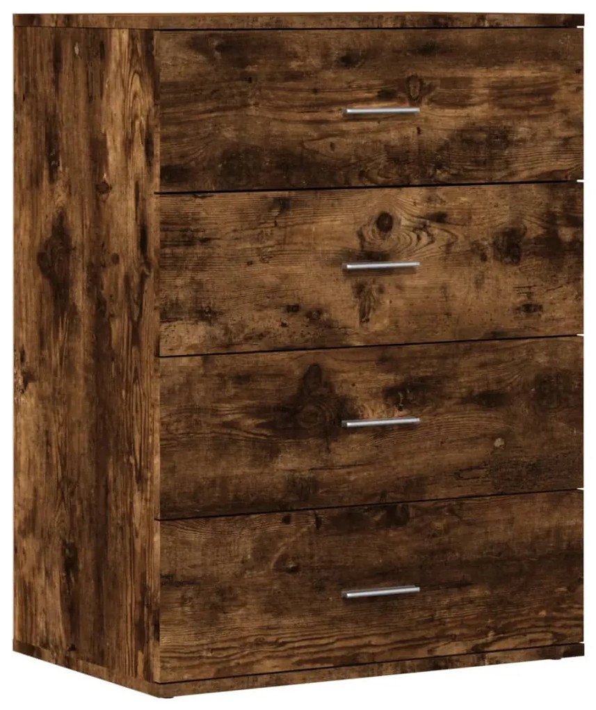 vidaXL Συρταριέρα Καπνιστή Δρυς 60 x 39 x 80 εκ. από Επεξεργ. Ξύλο