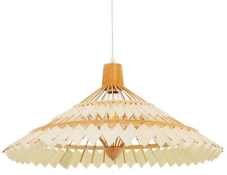 Φωτιστικό Οροφής Ventalia 00896 1xΕ27 Φ60x30cm Brown GloboStar