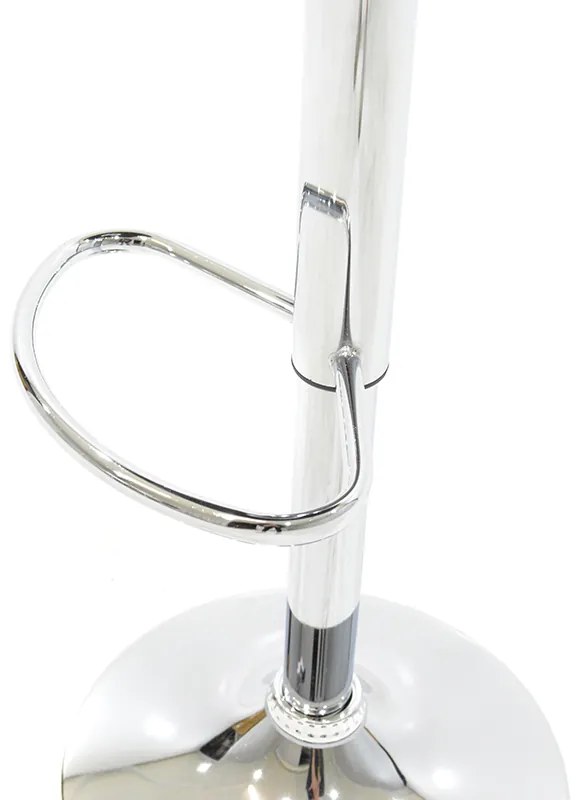 Σκαμπό μπαρ Coozy pakoworld pu σε μαύρο χρώμα σκελετός χρωμίου