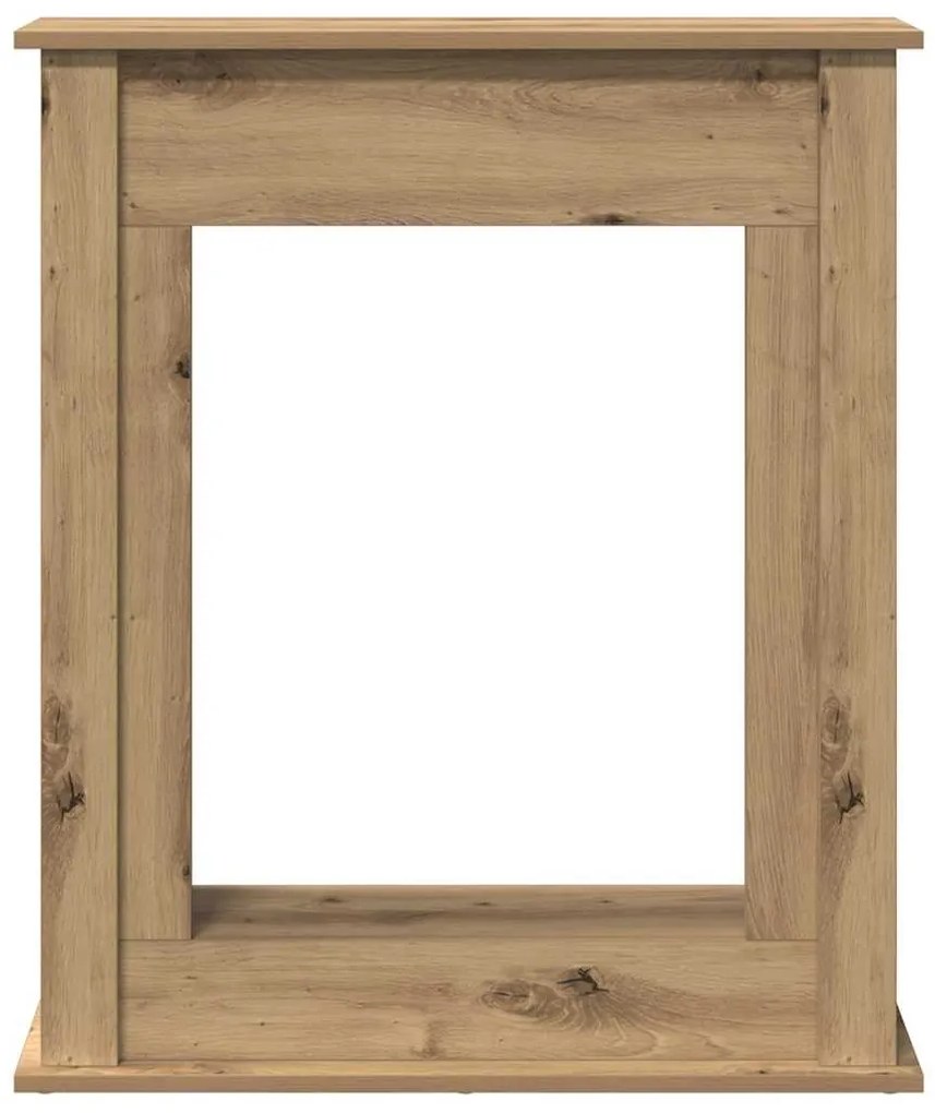 vidaXL Πλαίσιο Τζακιού Αρτισιανή Δρυς 75x20x87,5 εκ. από Επεξ. Ξύλο