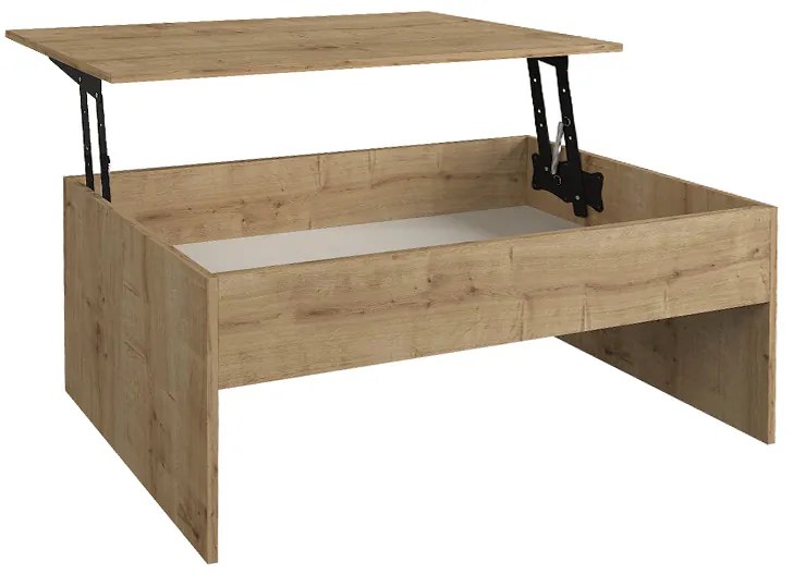 ΤΡΑΠΕΖΑΚΙ ΣΑΛΟΝΙΟΥ DEVON MEGAPAP ΜΕ ΣΕΡΒΙΤΟΡΟ ΧΡΩΜΑ SAPPHIRE OAK 110X60X44,8ΕΚ.