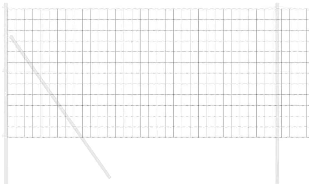 vidaXL Φράχτης Εuro Γκρι 1.4 x 10 m Σίδηρος με επικάλυψη PVC