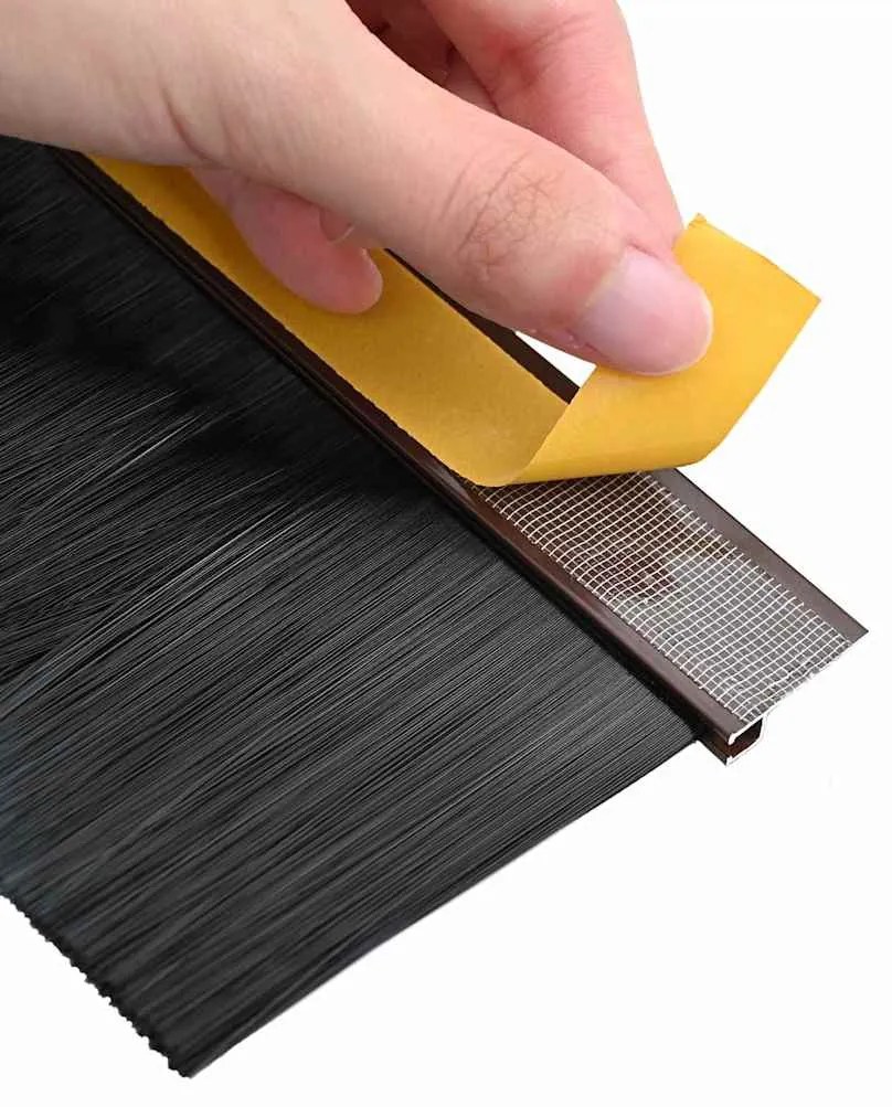 vidaXL Αυτοκόλλητες σφραγίδες πόρτας 2 pcs Καφέ 100 cm