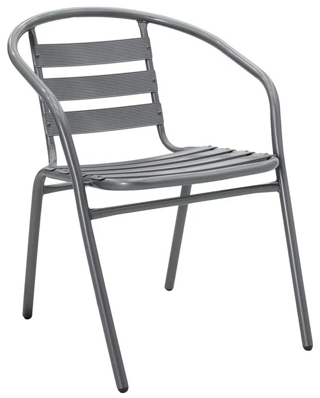 Σετ κήπου Τραπεζαρία Albero-Tade σετ 3 τεμ. πτυσσόμενο μέταλλο ανθρακί Φ60x70 εκ. 60x60x70 εκ.