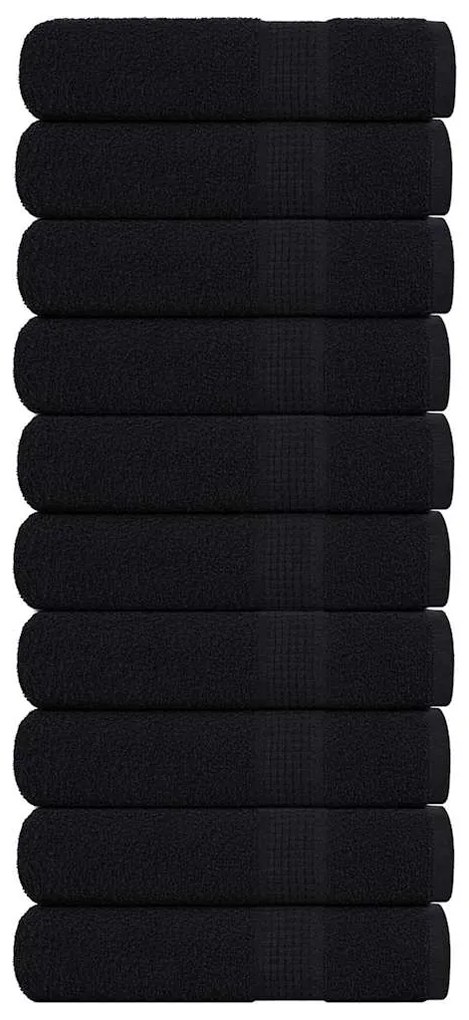 Χειροπετσέτες FROGN 10 τεμ. Μαύρες 50x100 εκ. 360 γρ./μ²