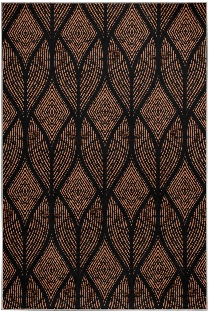 Χαλί Delta 530HFT1453 Black-Brown Conceptum Hypnose 160X230cm