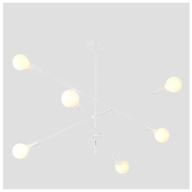 Κρεμαστό Φωτιστικό Οροφής Μέταλλο H65 Φ100 Eurolamp-144-23003-Λευκό 144-23003