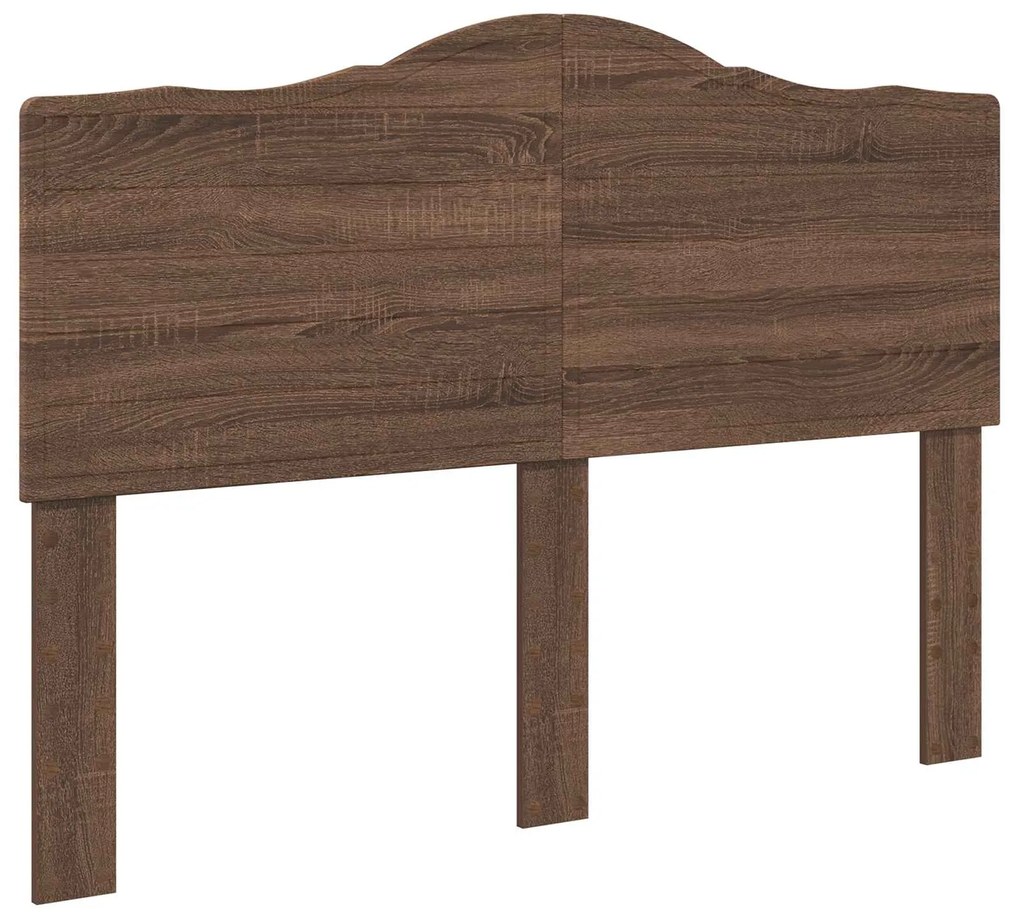 vidaXL Σκελετός Κρεβατιού Καφέ δρυς 140 x 200 cm Στερεά ξυλεία πεύκου