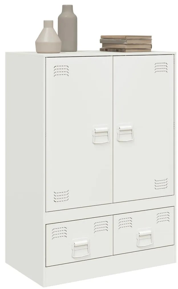 vidaXL Ντουλάπι Λευκό 67x39x95 εκ. από Ατσάλι