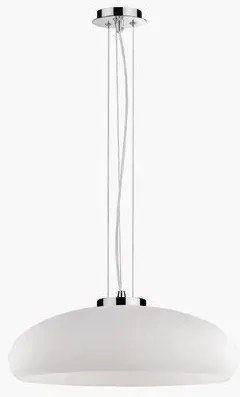 Φωτιστικό κρεμαστό ARIA SP1 D50  μονόφωτο καμπάνα Ideal Lux-59679-Λευκό 059679