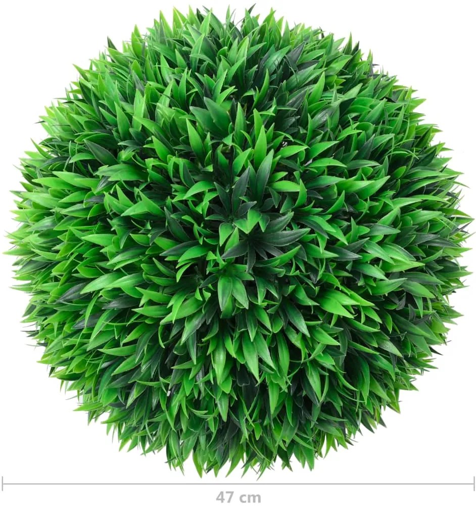 vidaXL Πυξάρι Τεχνητό Σχήμα Μπάλας 2 τεμ. 47 εκ.