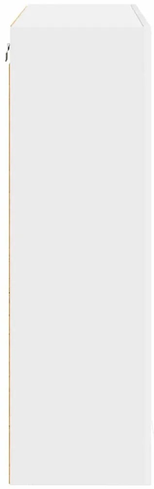 vidaXL Κρεμαστό ντουλάπι με αποθήκευση Riga Λευκό 80 x 31 x 100 εκ.