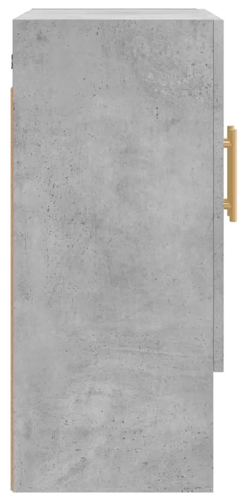 vidaXL Ντουλάπι Τοίχου Γκρι Σκυρ. 60x31x70 εκ. Επεξεργασμένο Ξύλο