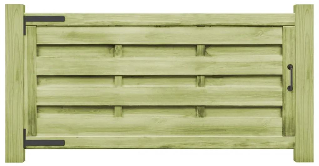 vidaXL Πόρτες Φράχτη 2 τεμ. Πράσινες 150x75 εκ. Εμποτ.Ξύλο Πεύκου