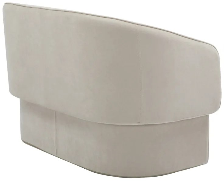 Καναπές διθέσιος Playmob pakoworld ύφασμα σε μπεζ απόχρωση 128x65x79εκ