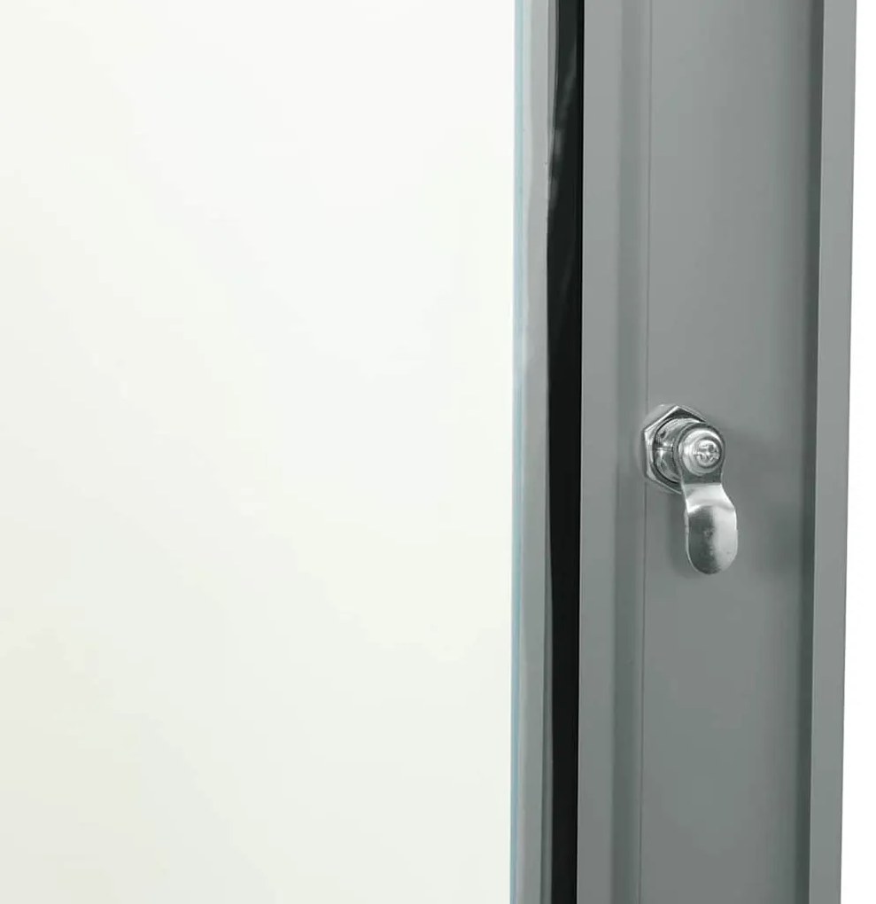 vidaXL Ντουλάπα δικτύου με αποθήκευση Γκρι 60 x 45 x 35 cm Ατσάλι
