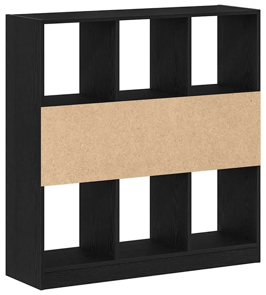 vidaXL Ντουλάπι βιβλίων Μαύρη βελανιδιά 97,5x29,5x100 cm