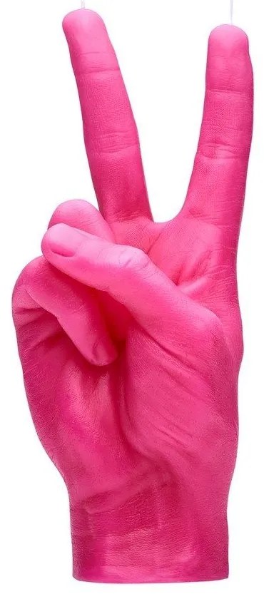 Κερί Χειρονομίας Peace 360gr 20x7x8cm Pink Candle Hand Paraffin