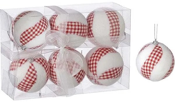 JΚ Home Décor - Μπάλα Δέντρου Πλαστική S/6 8cm