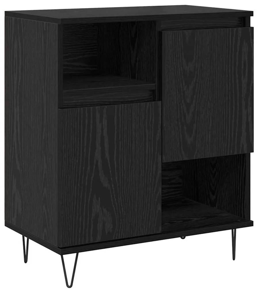 vidaXL Πλαϊνό γραφείο Μαύρη Οξυά 60 x 35 x 70 cm