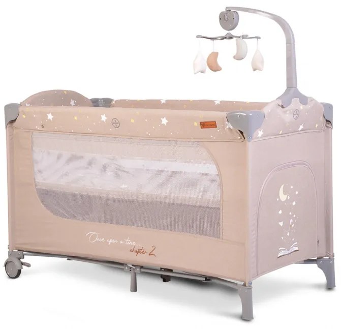 Cangaroo Παρκοκρέβατο με Παιχνίδι Once Upon A Time 2 Layers Beige 3800146248376