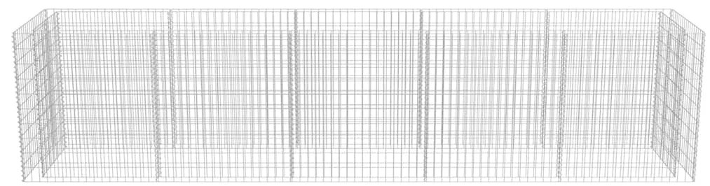vidaXL Συρματοκιβώτιο-Γλάστρα Υπερυψωμένη 450x90x100 εκ. Γαλβ. Χάλυβας