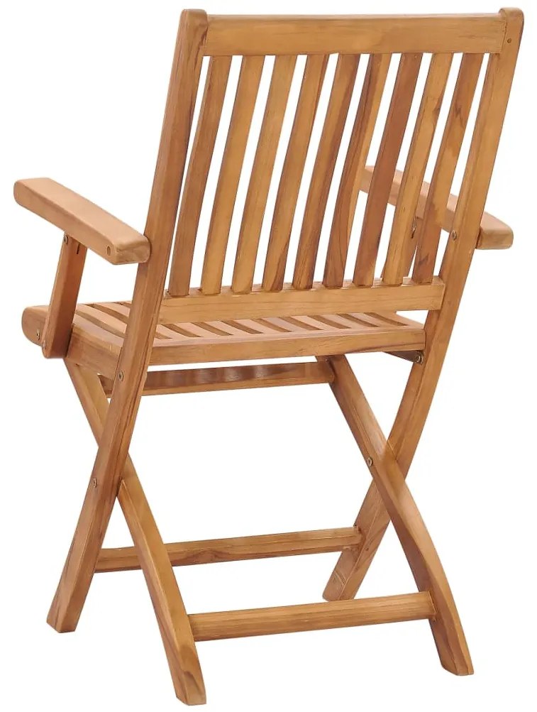 vidaXL Καρέκλες Κήπου Πτυσσόμενες 2 τεμ. από Μασίφ Ξύλο Teak