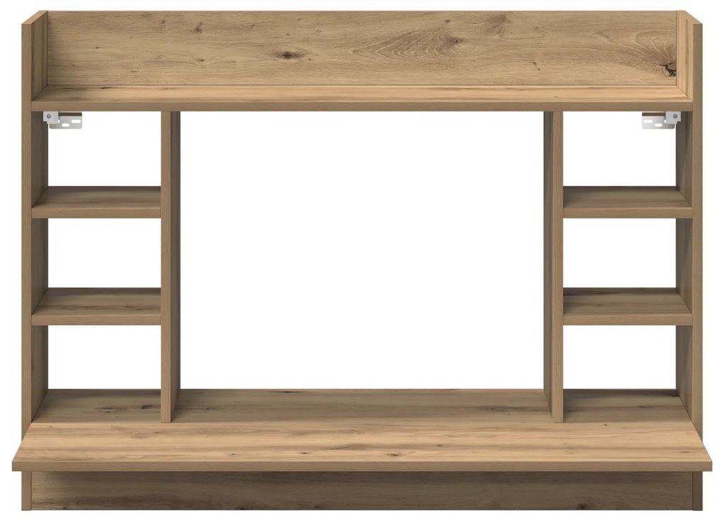 vidaXL Γραφείο Τοίχου Μαύρης Δρυός 105x48x75 cm Επεξεργασμένο Ξύλο