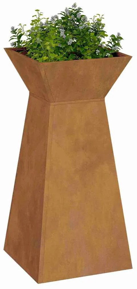 vidaXL Υποστηρικτής Φυτών Κήπου με Λεκάνη 35x35x73 εκ από Σίδηρο