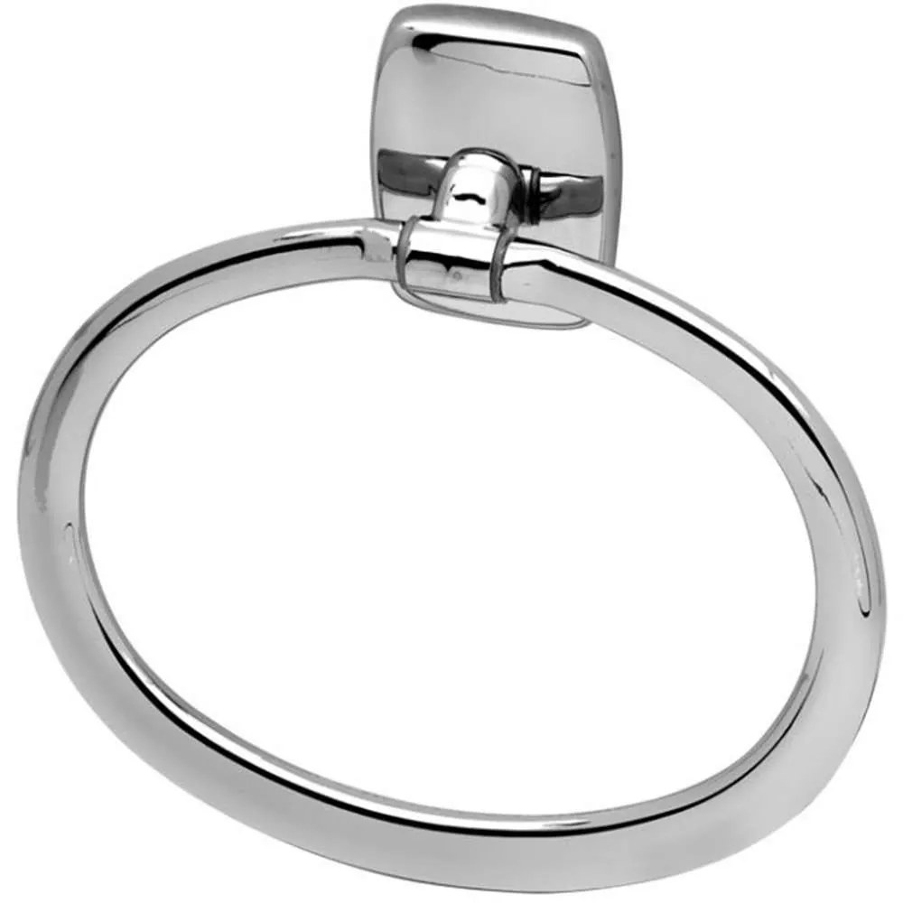Κρεμάστρα Πετσέτας Κρίκος Hotelia 03-8020 19x14cm Μασίφ Nickel Gloria Metal