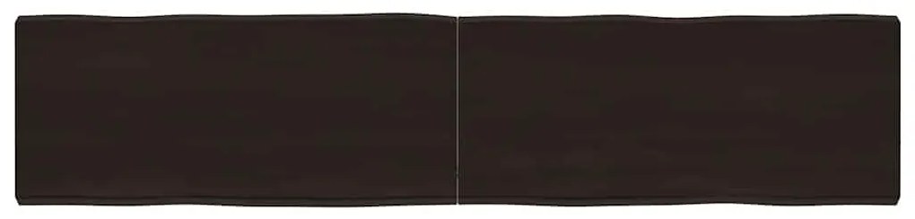 vidaXL Επιφ Τραπεζιού Αν Καφέ 180x40x(2-6)εκ.Ακατέργ. Μασίφ Ξύλο Δρυός
