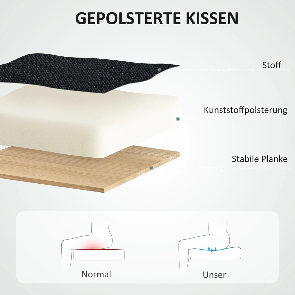 HOMCOM Καρέκλα γραφείου, περιστρεφόμενη καρέκλα, περιστρεφόμενη καρέκλα γραφείου, ρυθμιζόμενη, τροχήλατη, Μαύρο