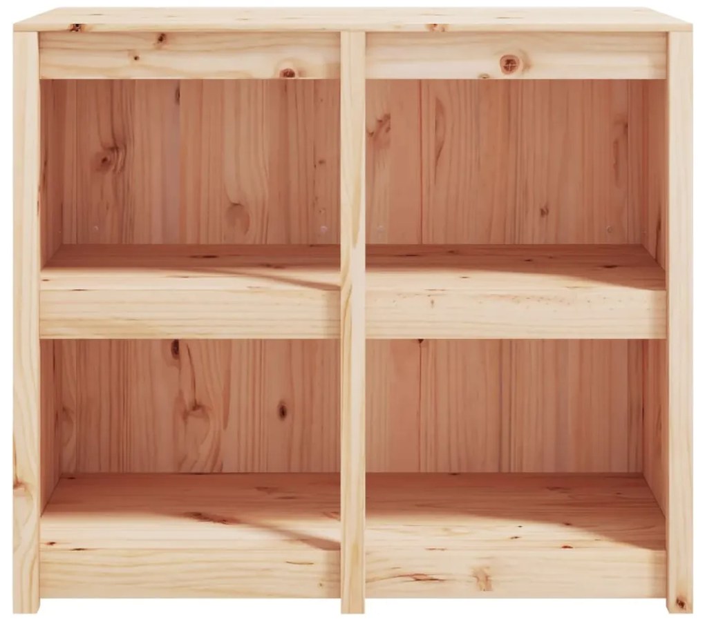 vidaXL Ντουλάπι Κουζίνας Εξ. Χώρου Μαύρο 106x55x92εκ Μασίφ Ξύλο Πεύκου