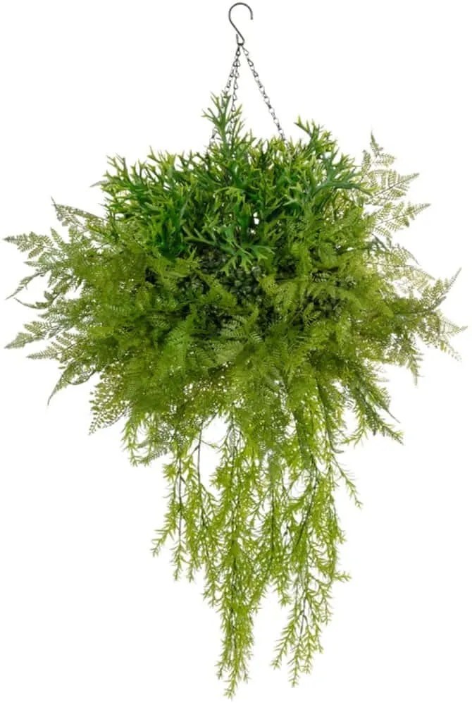 Τεχνητό Κρεμαστό Φυτό Bouquet 20625 75x75x100cm Green GloboStar Πολυαιθυλένιο