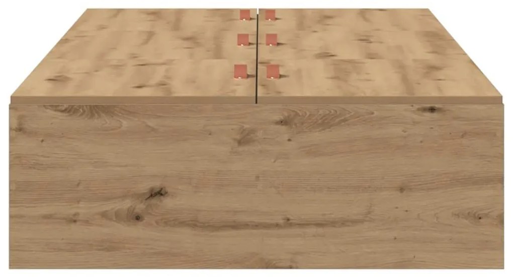 vidaXL Σκελετός Κρεβατιού artisan δρυς 90 x 190 cm Επεξεργασμένο ξύλο