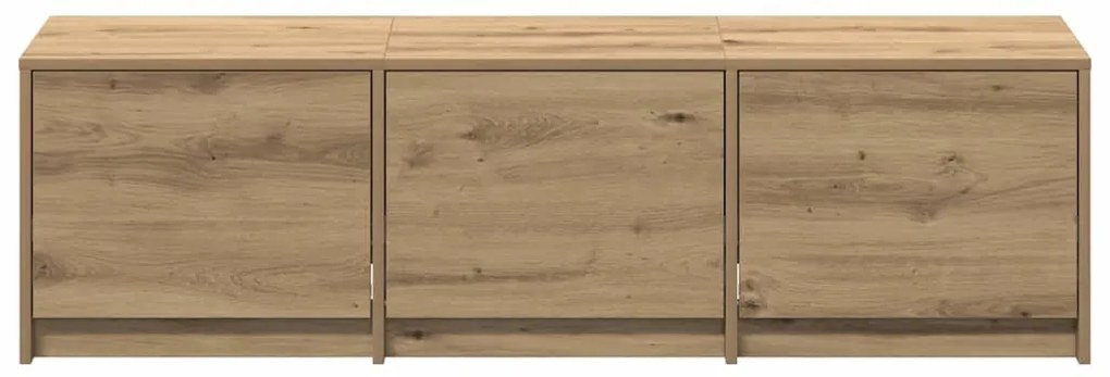 vidaXL Έπιπλο Τηλεόρασης με συρτάρι artisan δρυς 140 x 34 x 40 εκ