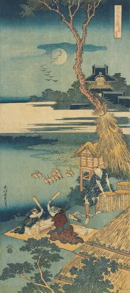 Αναπαραγωγή Print from the series 'A True Mirror of Chinese and Japanese Poems, Hokusai, Katsushika